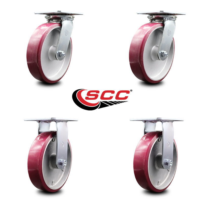 Ensemble de roulettes 4 pièces sur roulettes 4 pièces 2 pièces