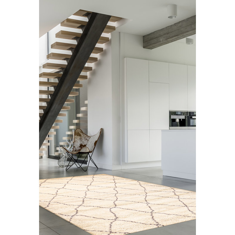 Tapis crème Tangier 6 pi 8 po x 9 pi 9 po