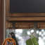 Abberbury Wooden Chalkboard With Wall Hooks 