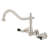 Kingston Brass Duchess Double-Handle 3-Hole Wall-Mount Kitchen Faucet-48381131