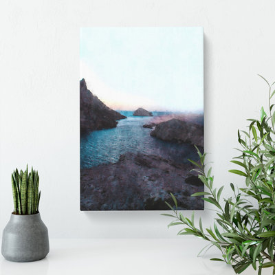 Sea View From Marseille In France - Wrapped Canvas Painting