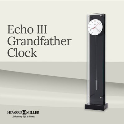 Echo III 78" Metal Floor Clock