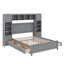 Lit double en bois avec tablette et armoire-869726735