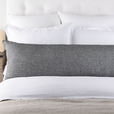 Damara Linen, Body Pillow, Asphalt