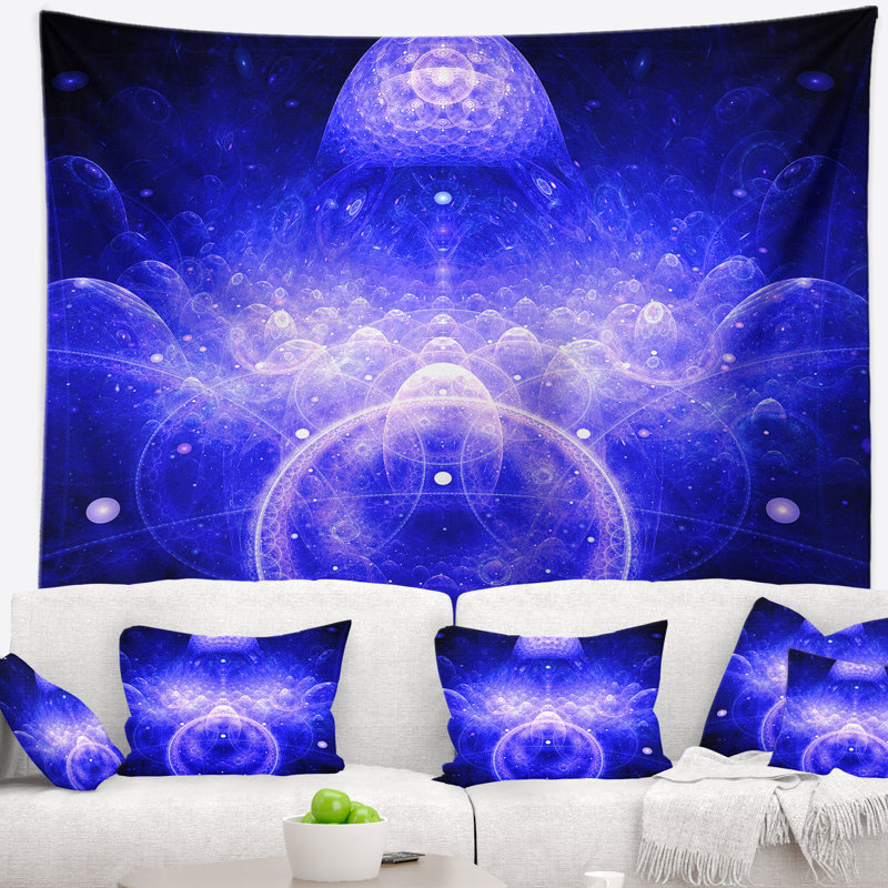 Tapisserie d’illustration de artful abstrait mystic 3d, H 32 po x l 39 po