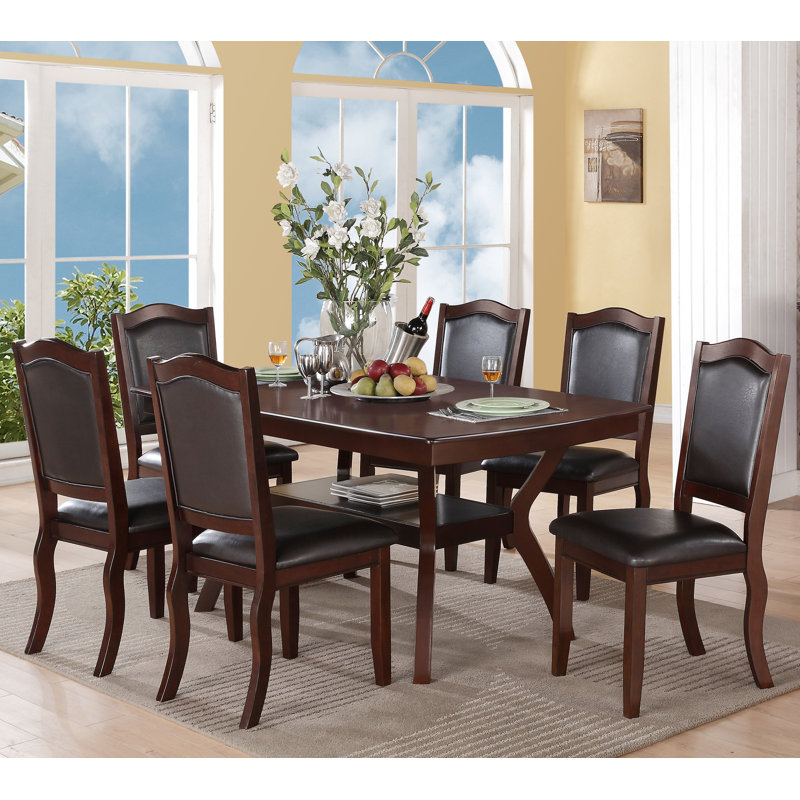 Jolet 6 - Person Dining Set, Black