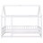 Thendara Floor Bed Frame, Wooden Platform Bed with House Roof Frame and Fence Guardrails-1204429193-1204429198