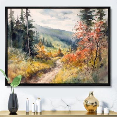 Little Road In Mountain Landscape VII - Forest Wall Art
