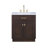 Foosland Chestnut 30" Carrara White Marble Countertop Bath Vanity with Faucet-375957723-317783349