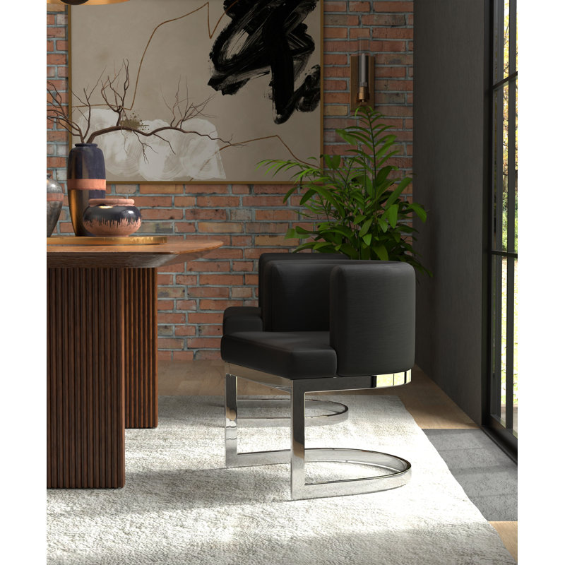 Fauteuil à oreilles Hopedale, Noir