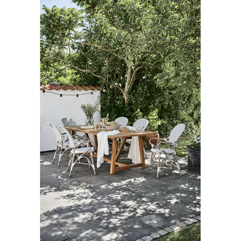 Fauteuil de salle à manger Isabell, Gris à pois blancs, Gris