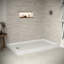 Base de douche en acrylique de coin Streamline l 60 po x P 36 po, drain inclus