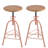 Jomarion Swivel Solid Wood Adjustable Height Stool-314389851