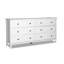 Commode double en bois massif 63,75 po à 6 tiroirs Greenport-34650148