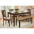 Espresso Finish Transitional Dining Table – Oak Veneer