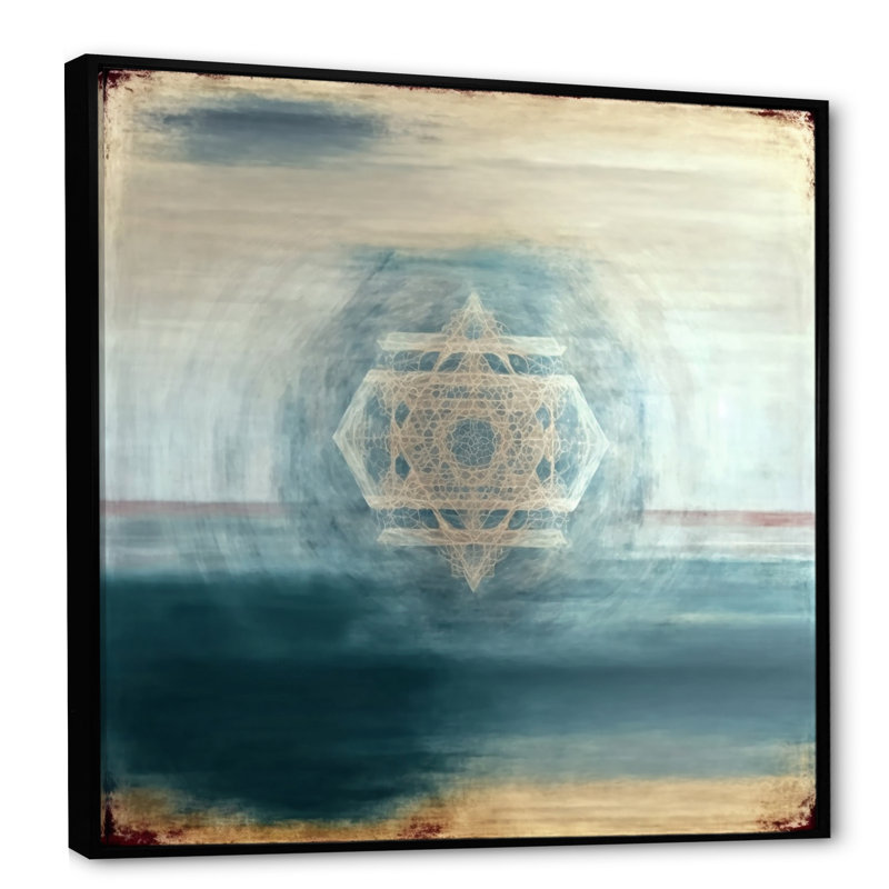 "Fondamental Patterns", impression encadrée sur toile, Noir, L 16 po x H 16 po