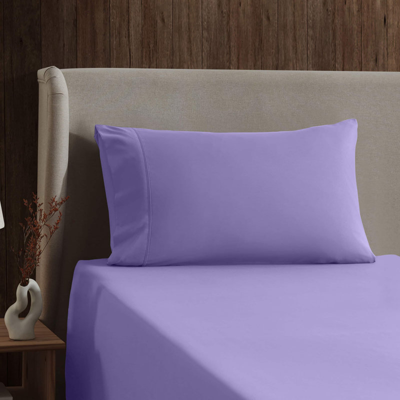 Luxury Collection Classic Smooth Thread Sheet Set, Twin, Evora Purple