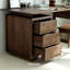 Bureau en noyer massif avec rangement-1608543645