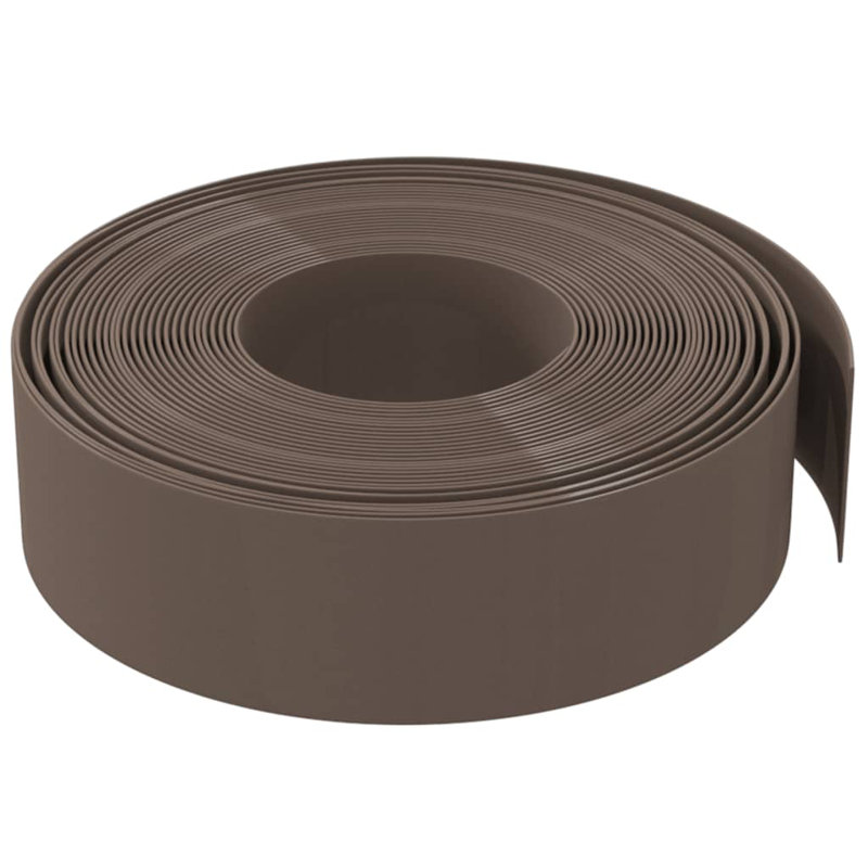 Artsiom 100 cm W Lawn Edging Fencing, 15cm H x 100cm W, Brown