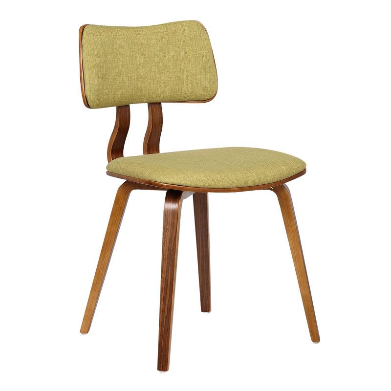 Cheer 46cm H Polyester Blend Upholstered Side Chair, Green