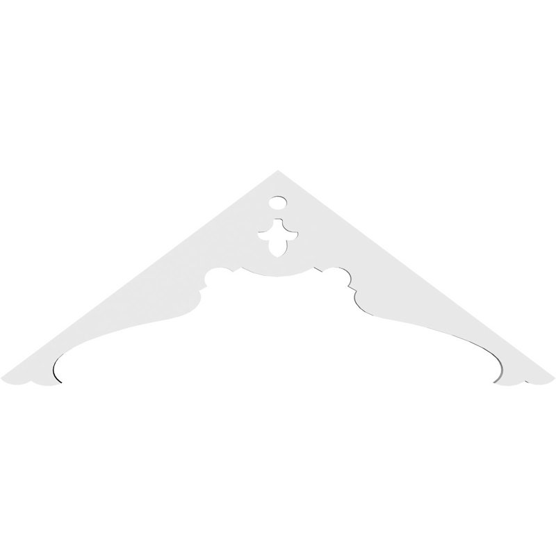 Heath Signature Urethane Gable Pediment, Primed Tan, 13.5"H x 36"W, 9/12