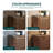 Jeann 17.72'' Solid Wood Sideboard