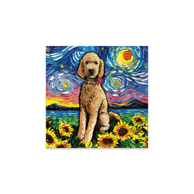 " Goldendoodle Night II " by Aja Trier