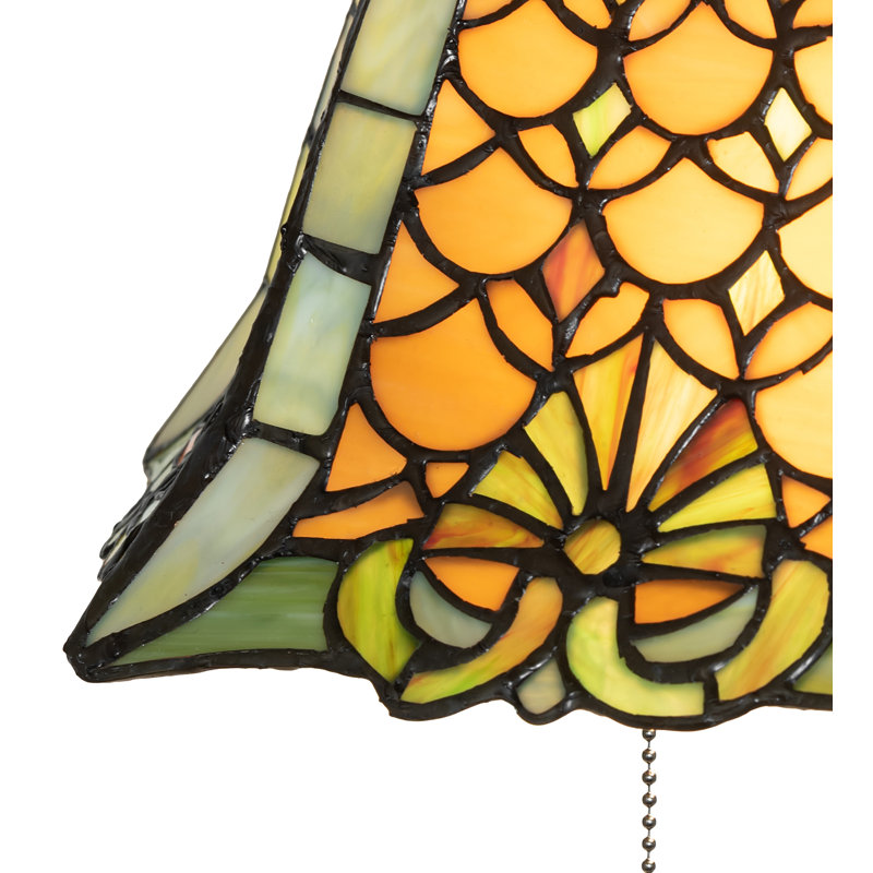 Lampe de table en métal 21 po Shell and Diamond