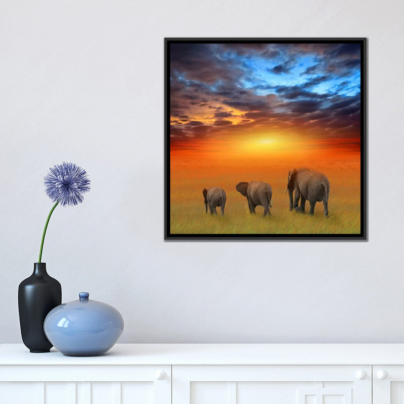 Photographie sur toile "the future is brillante", H 26 po x l 26 po x P 1,5 po, Toile avec cadre noir, Pas de tapis