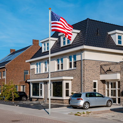 Ensemble de mât de drapeau modulaire en alliage d'aluminium 20Ft