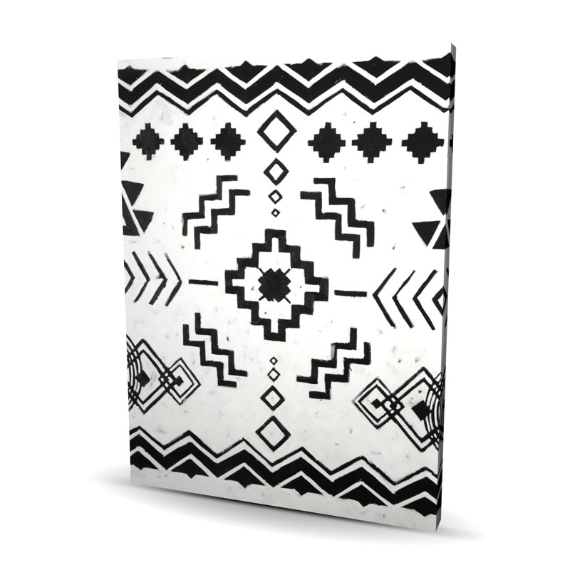 Ethnic Patterns - Black Pattern Canvas for Home Decor