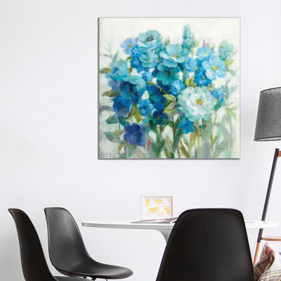 Summer Blues 1 Piece Wrapped Canvas Painting