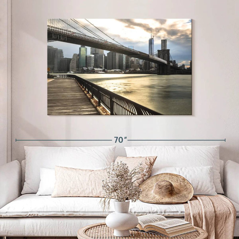 Pont de Senne, New York, Brooklyn, H 32 po x l 48 po