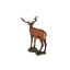 Statue grand cerf mâle avec base