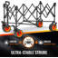 Chariot de camping télescopique noir et orange