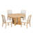 Solid Wood Round Dining Table Set for 4-1078266585