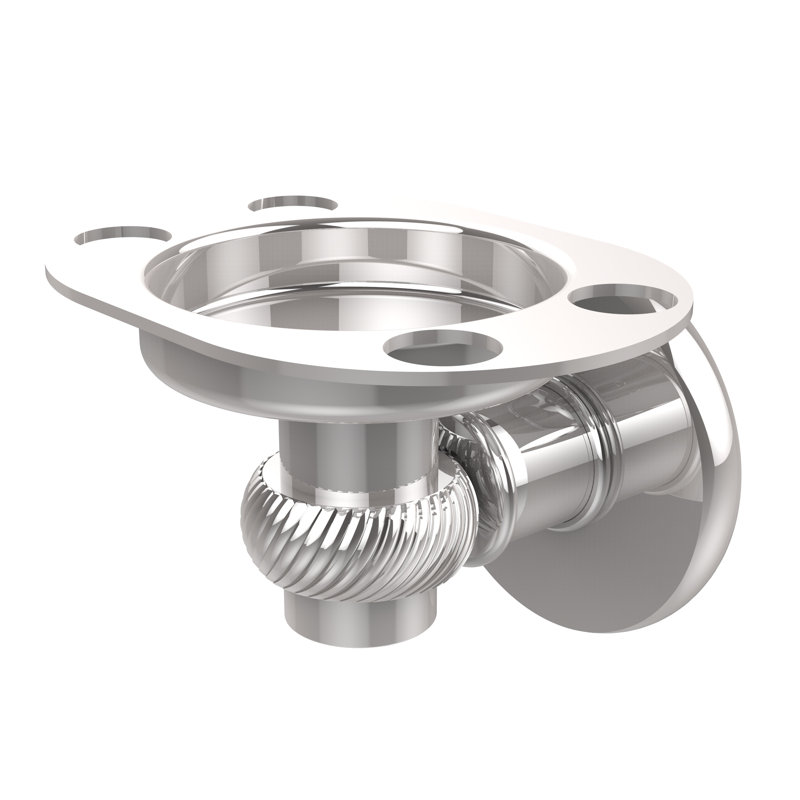 Porte-brosse à dents & culbuteur Continental, Chrome poli