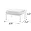 Repose-pieds Florann Savannah avec coussin Sunbrella