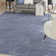Mulican Solid Color Machine Made Power Loom Polypropylene Indoor / Outdoor Area Rug in Blue