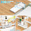 Plateau de rangement pour évier de cuisine avec système d'auto-vidange, éponge en acier inoxydable 304 et porte-brosse, rangement de comptoir compact pour éponges, brosses, distributeurs de savon-108989739