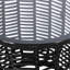 Table d'appoint d'extérieur avec plateau en verre trempé et cadre en fer thermolaqué de 15,5 pouces