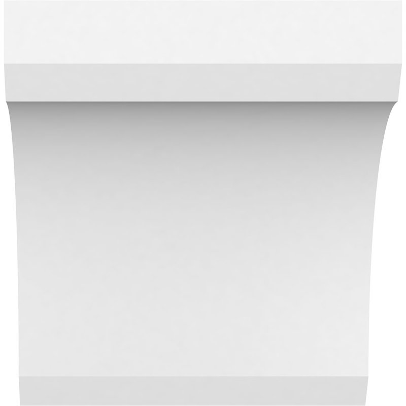 Attelle de genou standard en PVC de qualité architecturale, H 6 po x l 5 po x P 6 po