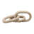 Decorative Object Paulownia Wood Sculptural Interlocking Chain Link Design Modern Accent Piece with Abstract Organic Form Stylish Home Decor Element for Contemporary Artistic Display.-1553616331-1553616329