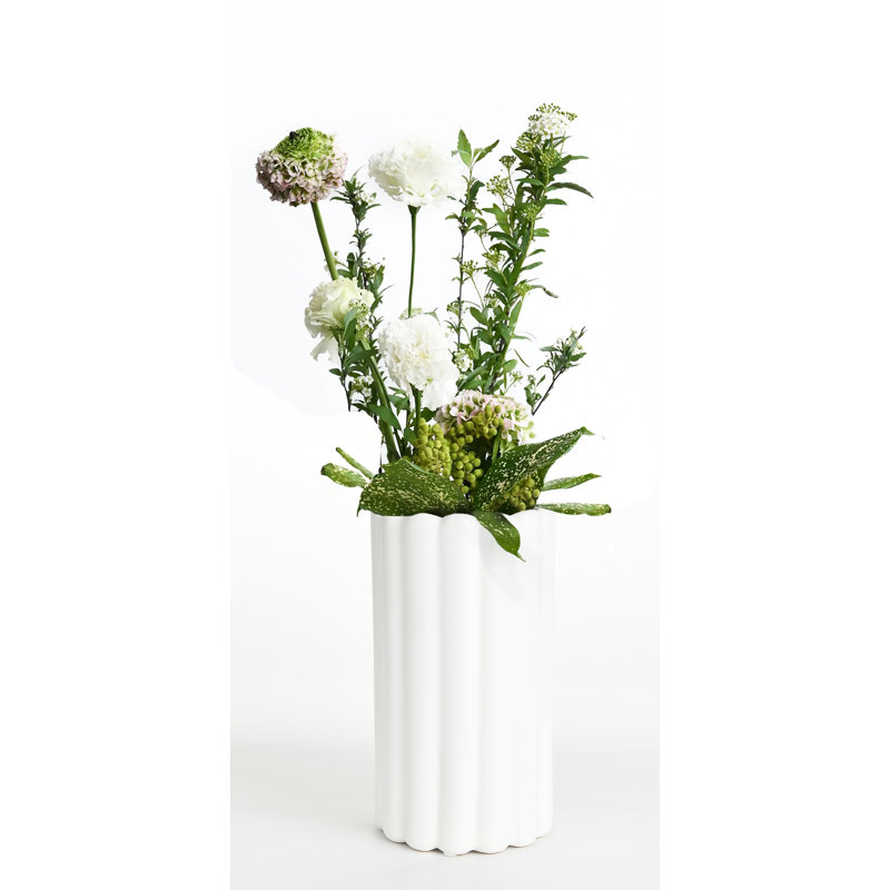 Nyjee Porcelain Table Vase, White