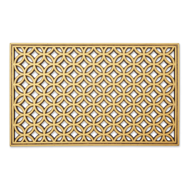 Daisjah Non-Slip Geometric Outdoor Doormat