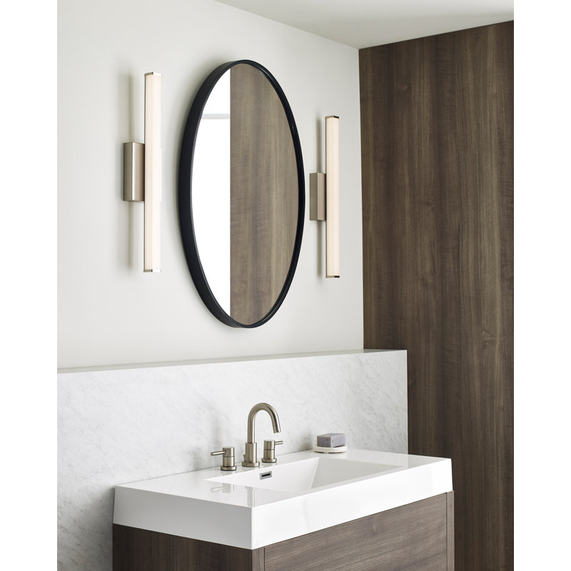 Lufe Square 24 Bath, Satin Nickel