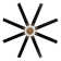 Broghen 65'' 8 - Blade Reversible Large Ceiling Fan with LED Lights and Remote Control