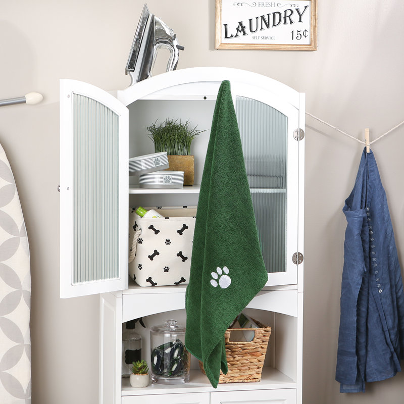 Serviette de bain Hockett, Vert forêt