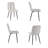 Corduroy Square Quilted Side Chairs, Dining Chairs With Black Metal Legs-407724490-429421682