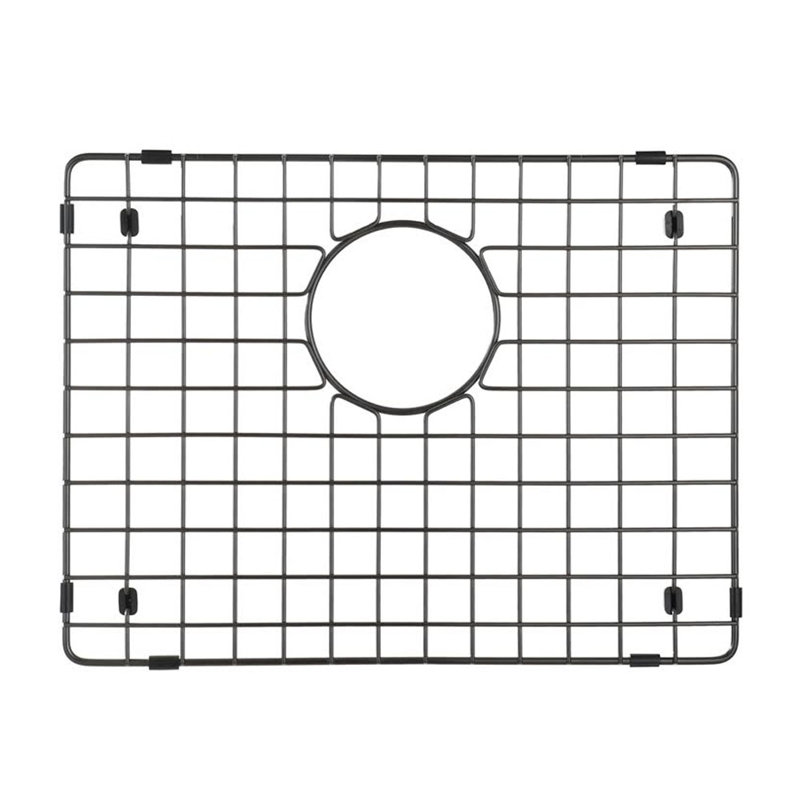 Starstar Sinks Protector Matte Black 304 Stainless Steel Kitchen Sink Bottom Grid, Rack (18 L X 15 W)